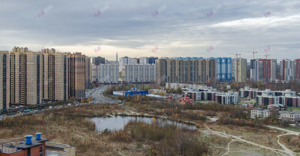 квартира г Санкт-Петербург п Парголово ул Валерия Гаврилина 13к/1 метро Парнас фото 19