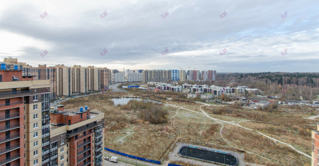 квартира г Санкт-Петербург п Парголово ул Валерия Гаврилина 13к/1 метро Парнас фото 20