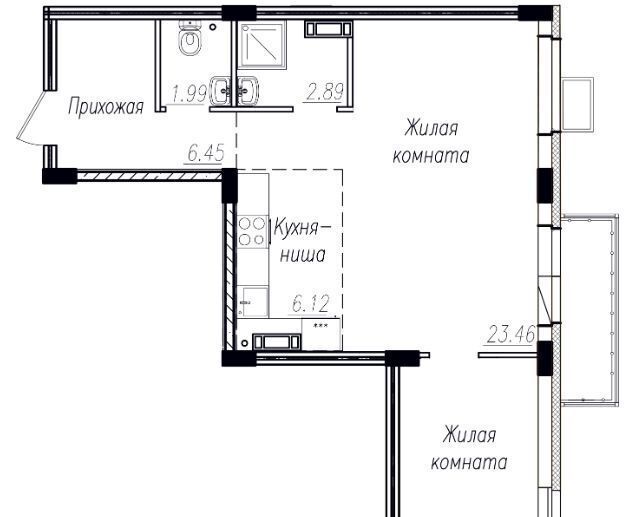 квартира г Тольятти р-н Автозаводский ул 40 лет Победы 45п Дом «Лермонтов» фото 4