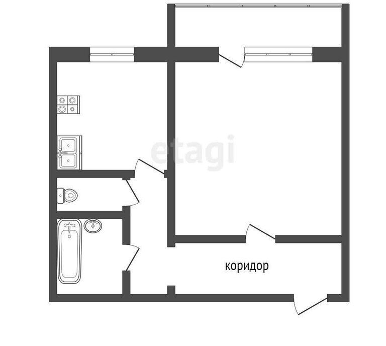 квартира г Челябинск р-н Курчатовский ул Шагольская квартал 1 2а фото 15