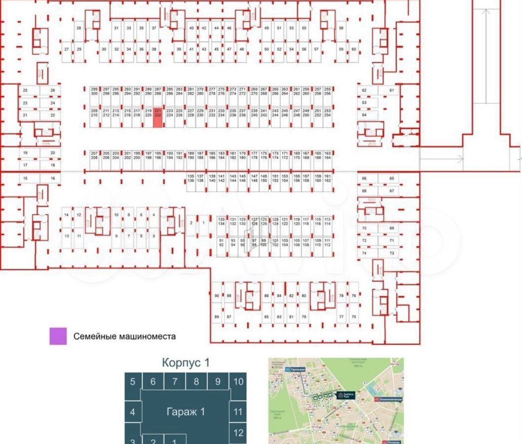 машиноместо г Санкт-Петербург метро Удельная ул Манчестерская 5к/1 округ Светлановское фото 1