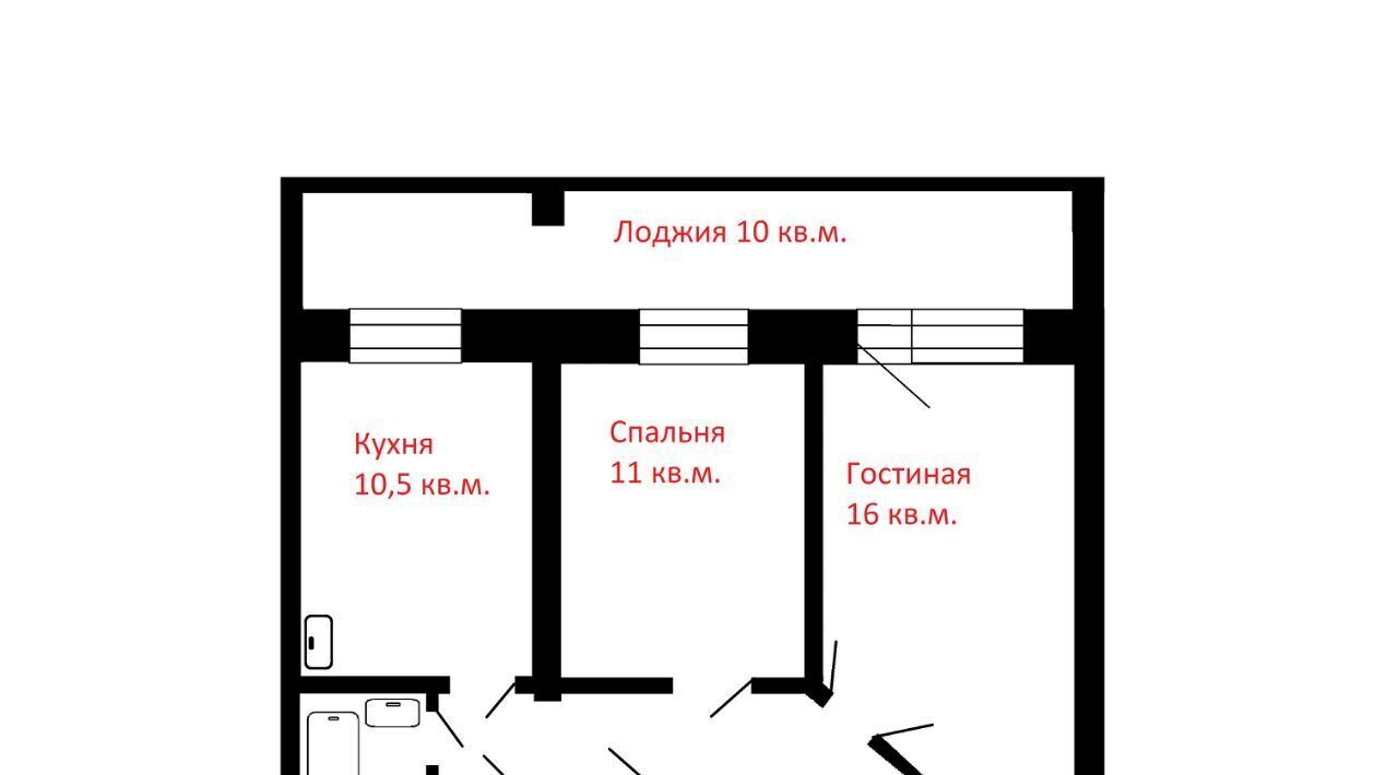 квартира г Красноярск р-н Октябрьский ул Академика Киренского 32 фото 21