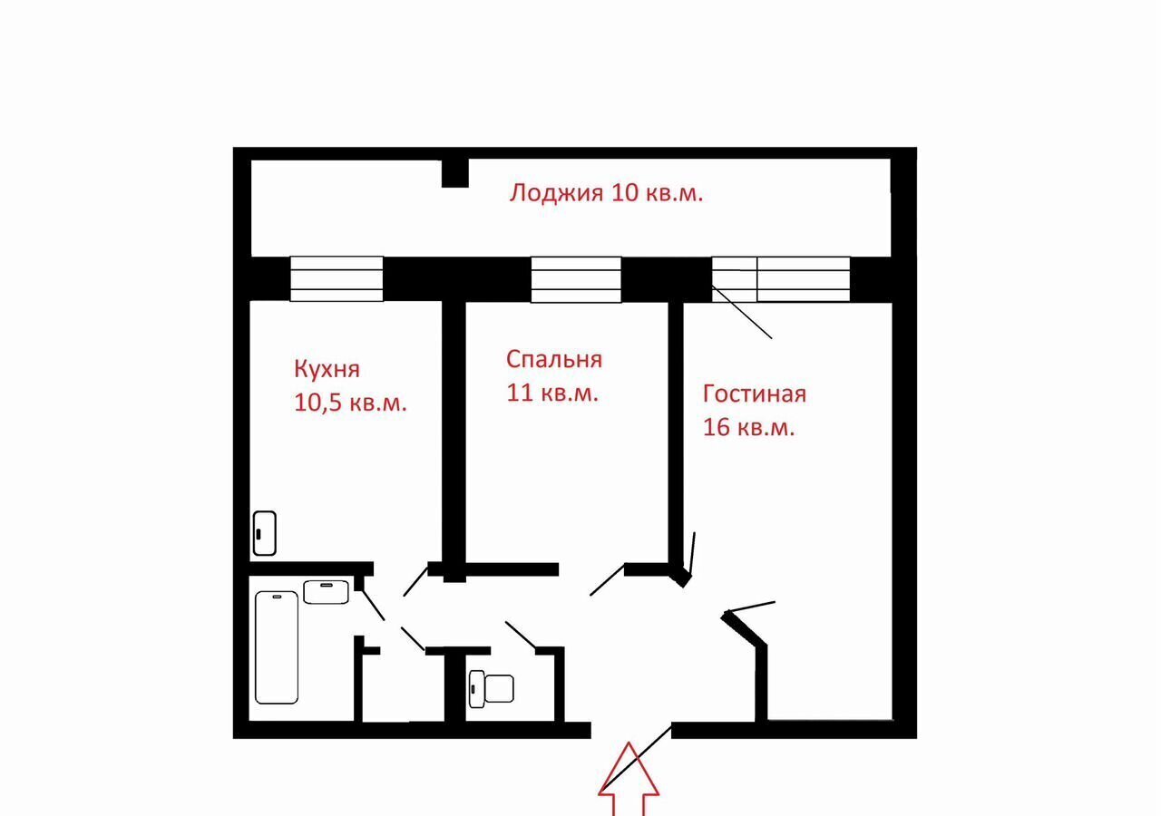 квартира г Красноярск р-н Октябрьский ул Академика Киренского 32 фото 16