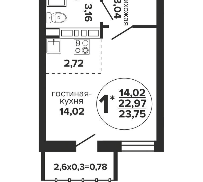 квартира г Краснодар р-н Прикубанский ул Российская 257/7 фото 1