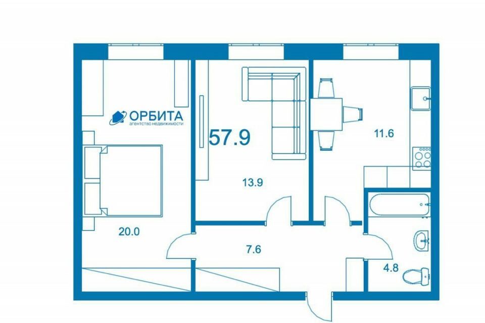 квартира г Тюмень ул Республики 204/6 Тюмень городской округ фото 8