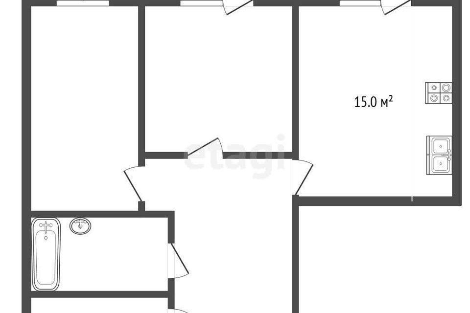 квартира г Батайск ул Комарова 131а городской округ Батайск фото 10