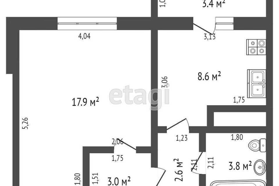 квартира г Ростов-на-Дону р-н Советский пер Гарнизонный ул Жданова 1 Ростов-на-Дону городской округ фото 8