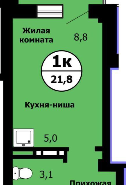 квартира г Красноярск р-н Свердловский ул Лесников 49 Красноярск городской округ фото 2