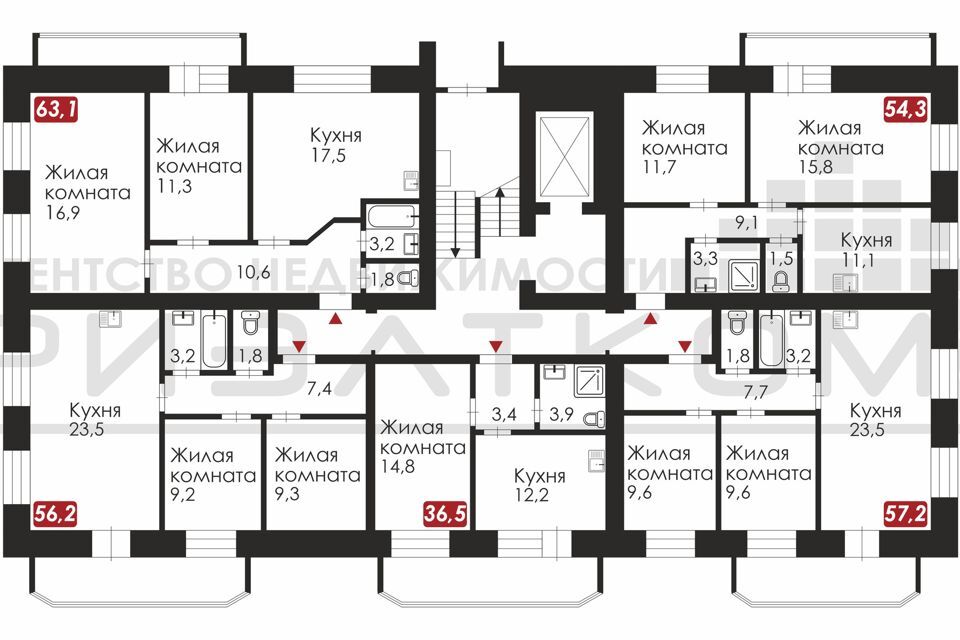 квартира г Благовещенск ул Партизанская 43 Благовещенск городской округ фото 3