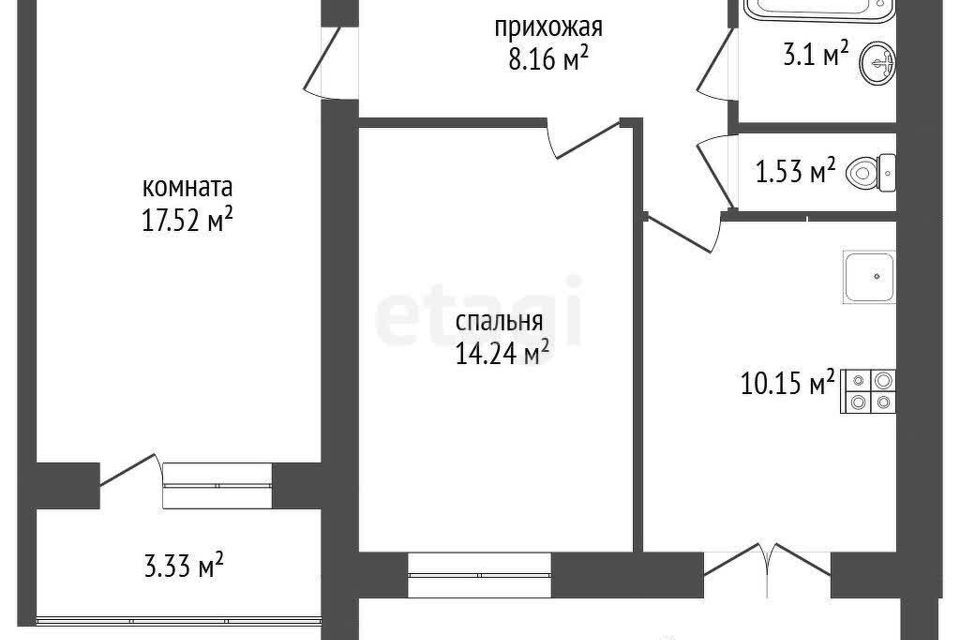 квартира г Йошкар-Ола с Семеновка ул Молодежная 16а Йошкар-Ола городской округ фото 8