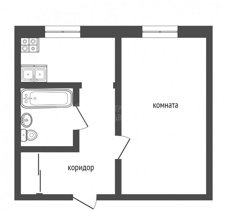 квартира г Тюмень р-н Центральный ул Коммунаров 4 фото 19