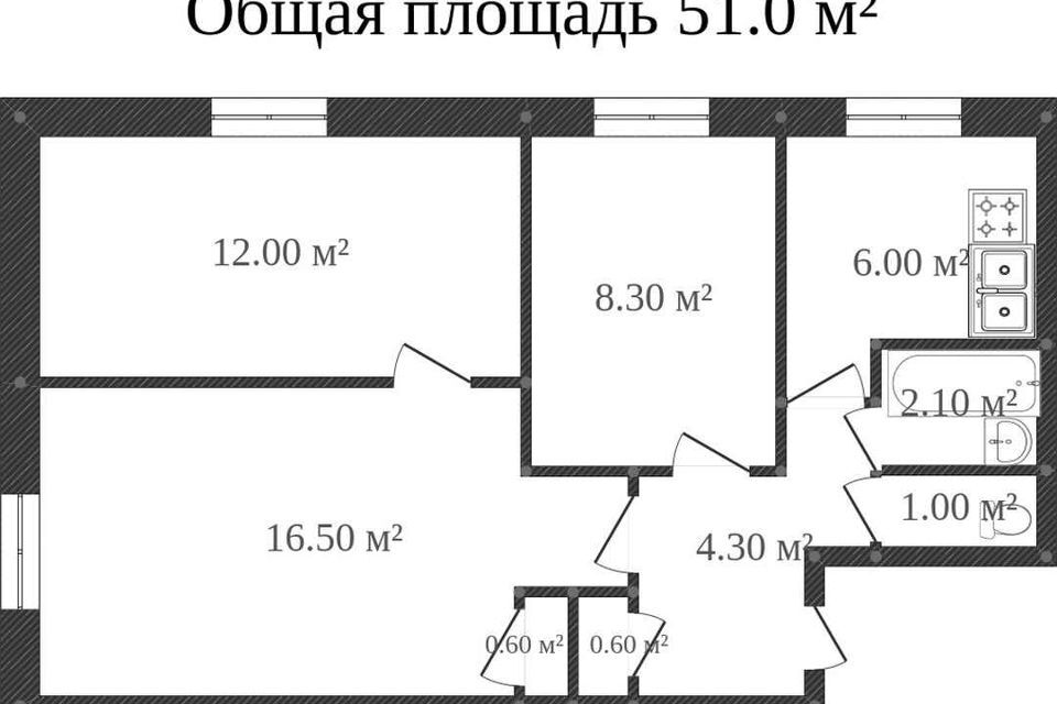 квартира г Комсомольск-на-Амуре ул Вокзальная 44/2 Комсомольск-на-Амуре городской округ фото 8