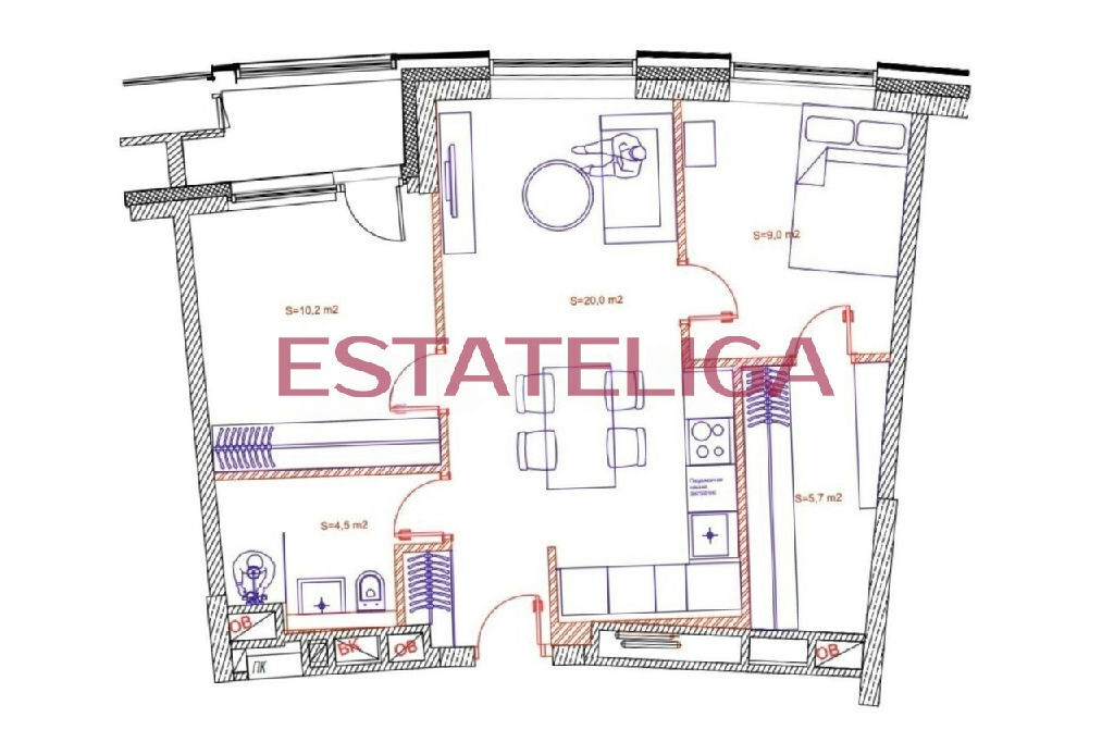 квартира г Москва метро Шелепиха пр-д Береговой 5ак/4 фото 49