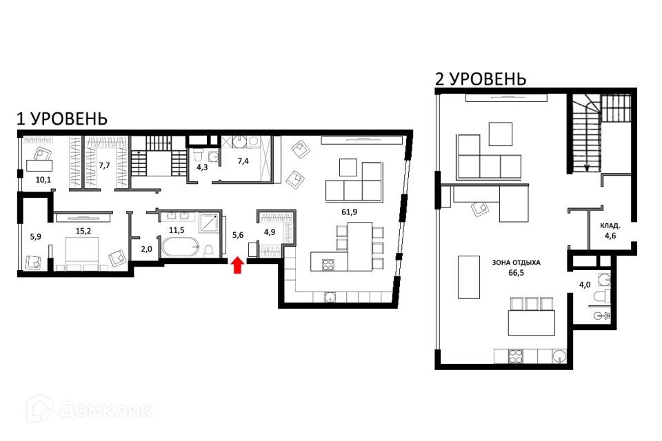 квартира г Москва ул Усачёва 11и микрорайон «Садовые Кварталы» Центральный административный округ фото 6