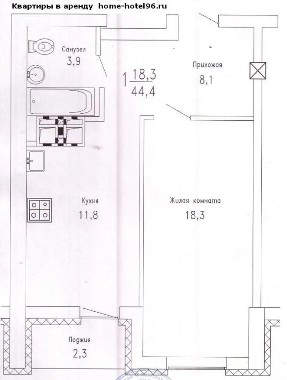 квартира г Екатеринбург р-н Ленинский ул Чкалова 124 фото 25