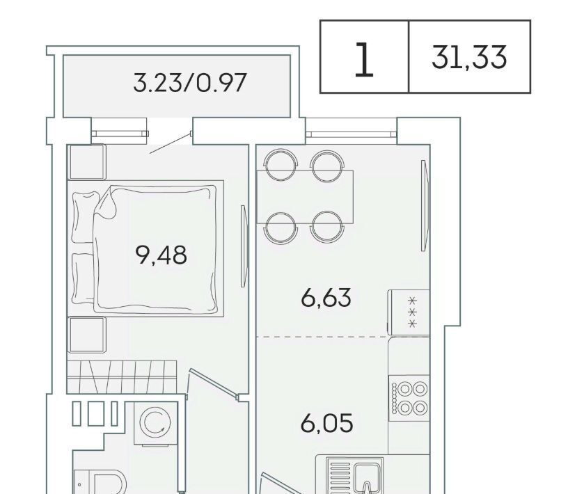 квартира р-н Всеволожский г Мурино ул Графская 6к/4 ЖК Lampo Девяткино фото 1