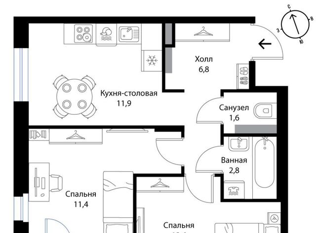 Низинское с/пос, Проспект Ветеранов, Экография жилой комплекс фото