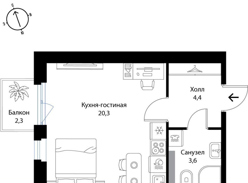 квартира р-н Ломоносовский д Ольгино Низинское с/пос, Проспект Ветеранов, Экография жилой комплекс фото 1