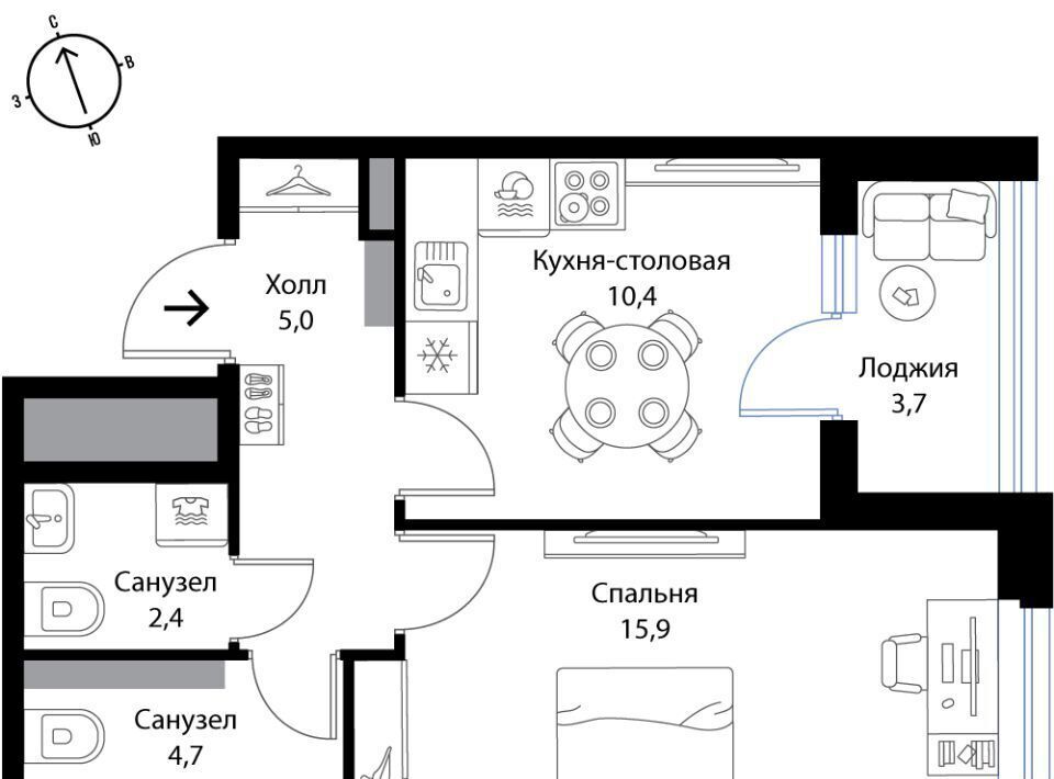 квартира р-н Ломоносовский д Ольгино Низинское с/пос, Проспект Ветеранов, Экография жилой комплекс фото 1