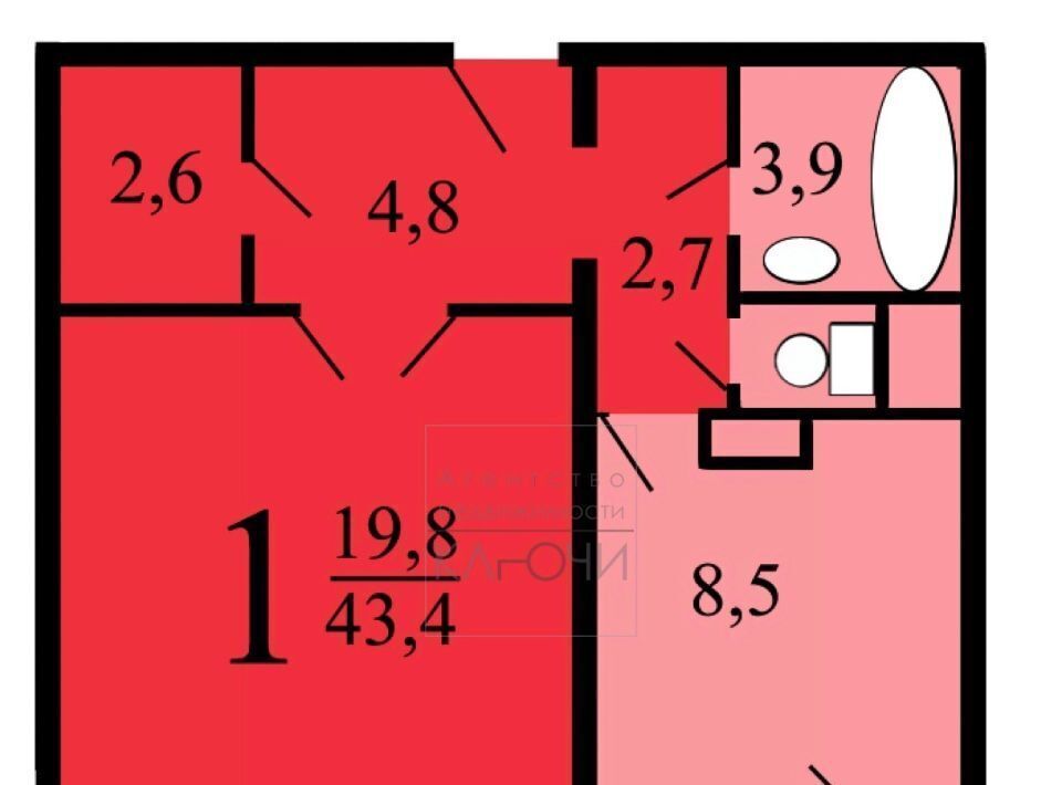 квартира г Москва метро Севастопольская б-р Симферопольский 24к/4 фото 21