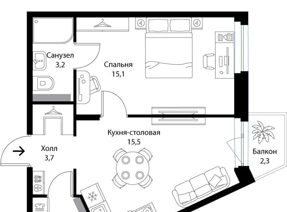 квартира р-н Ломоносовский д Ольгино Низинское с/пос, Проспект Ветеранов, Экография жилой комплекс фото 1