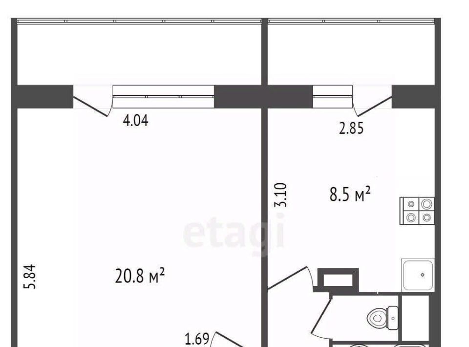 квартира г Москва метро Волжская ул Ставропольская 64к/2 фото 2