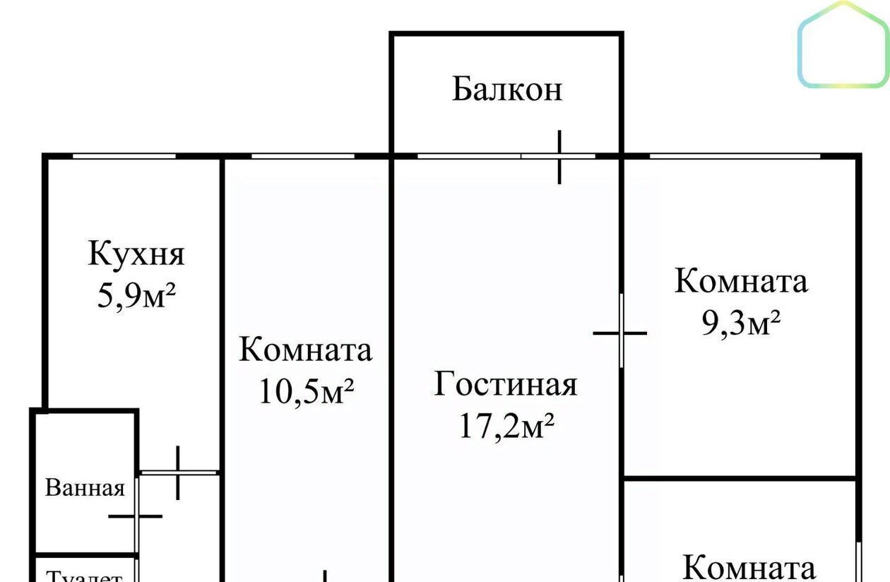 квартира г Рязань р-н Железнодорожный ул 4-я Линия 5 фото 35