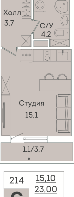 квартира р-н Всеволожский г Мурино ул Графская 6/1 фото 1