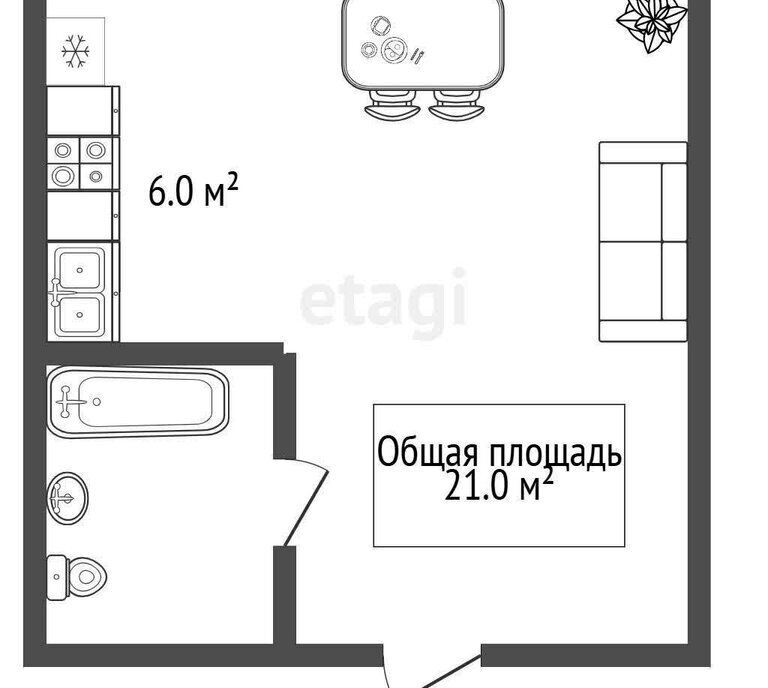 квартира р-н Искитимский с Лебедевка ул Центральная 44 Совхозный сельсовет фото 12