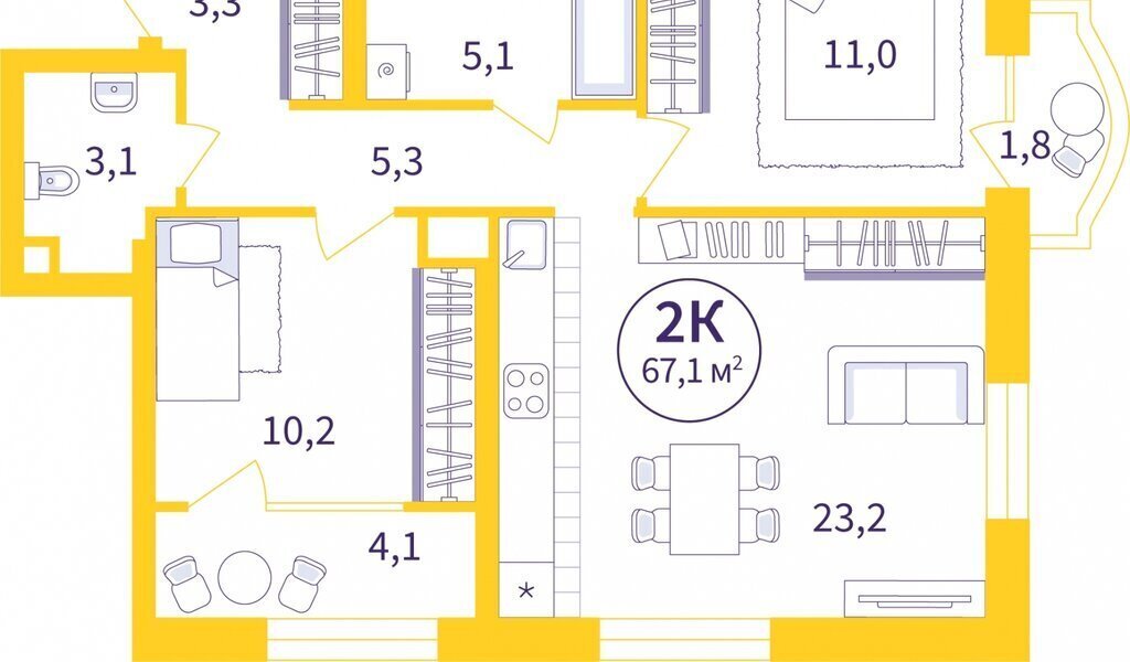 квартира г Екатеринбург р-н Орджоникидзевский Машиностроителей улица 22-го Партсъезда, 5 фото 1