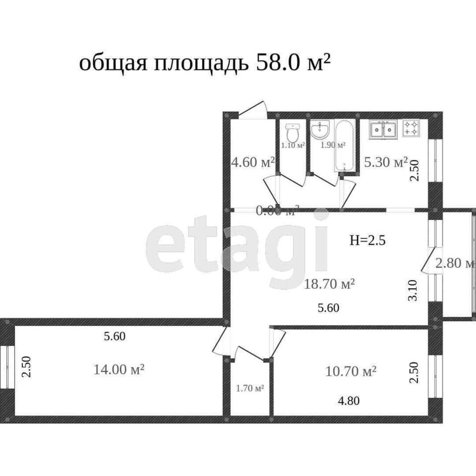 квартира г Амурск пр-кт Мира 46б 4-й микрорайон фото 16