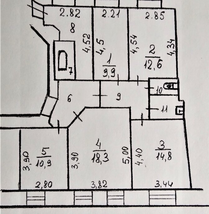 квартира г Москва метро Бауманская Бауманка ул Бакунинская 50с/3 фото 13