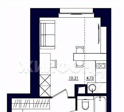 квартира г Новосибирск Октябрьская ул Лескова 33 фото 7