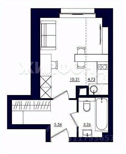 квартира г Новосибирск р-н Октябрьский ул Лескова 33 фото 7