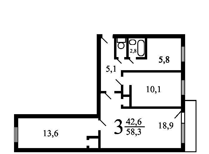 квартира г Москва метро Щелковская ул Новосибирская 9к/2 фото 2