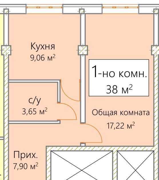 квартира г Избербаш к<текст-удален>ожарный городок, 7/1 фото 6