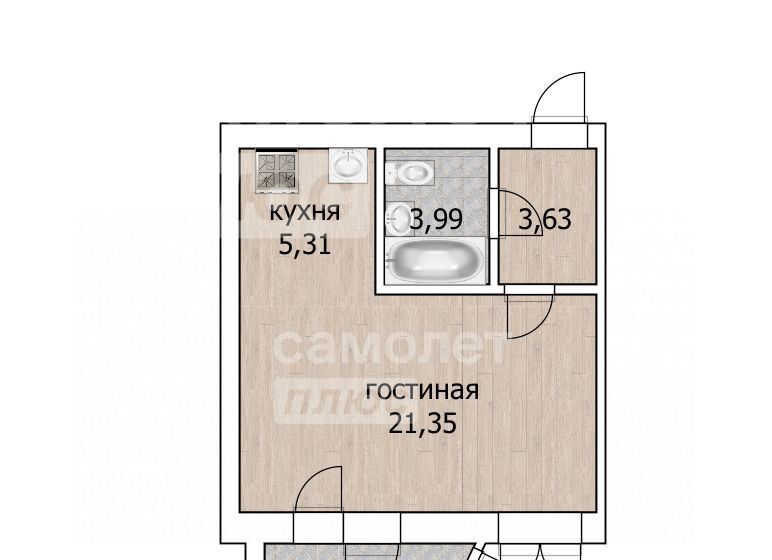 квартира г Уфа р-н Орджоникидзевский ул Интернациональная 19 фото 13