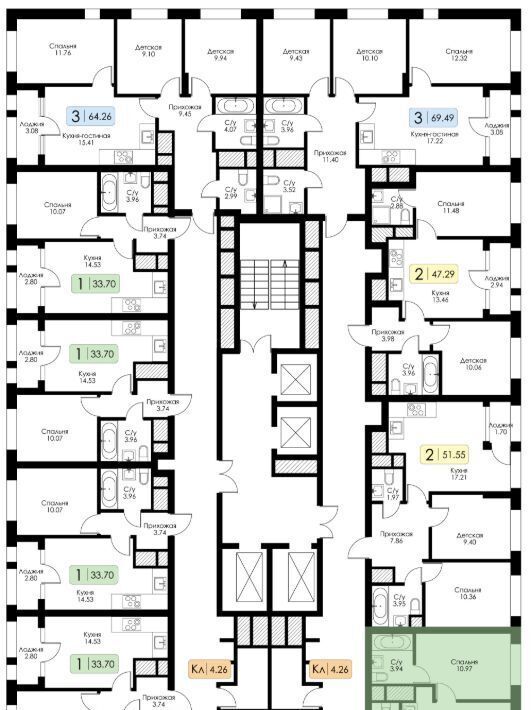 квартира г Тула р-н Зареченский ул Ряжская 25 фото 2