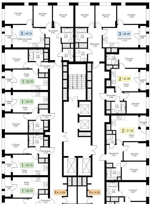 квартира г Тула р-н Зареченский ул Ряжская 25 фото 2