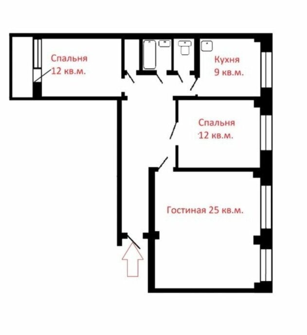 квартира г Красноярск р-н Свердловский ул Семафорная 251 фото 2