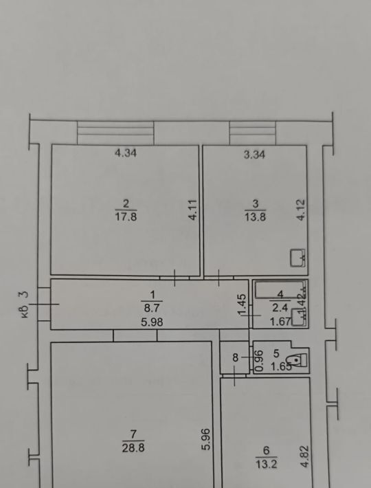 квартира г Томск р-н Октябрьский ул Октябрьская 26 фото 26