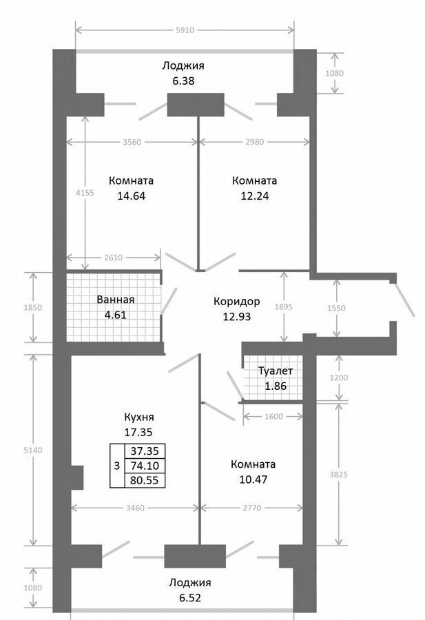 квартира г Ярославль р-н Фрунзенский ЖК на Дядьковской МКР №2, з/у 28 фото 9