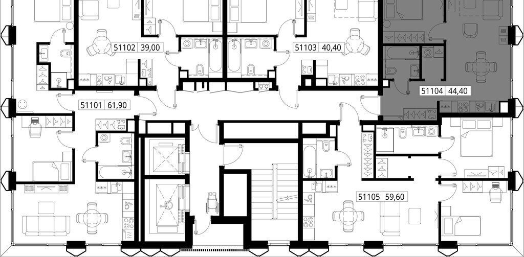 квартира г Москва метро Тушинская мультиквартал CITYZEN жилой комплекс Ситизен, к 4 фото 2