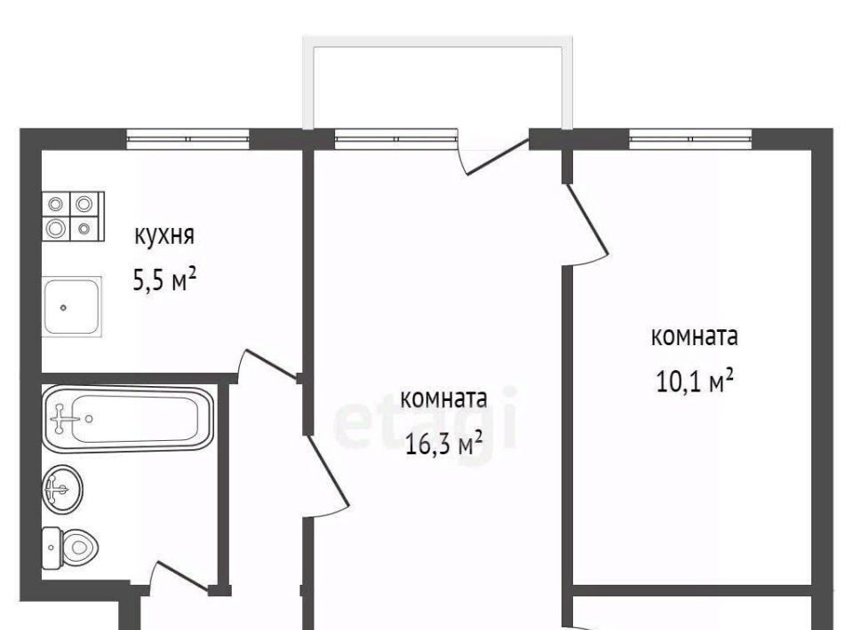 квартира г Екатеринбург Геологическая ул Карла Маркса 64 фото 23