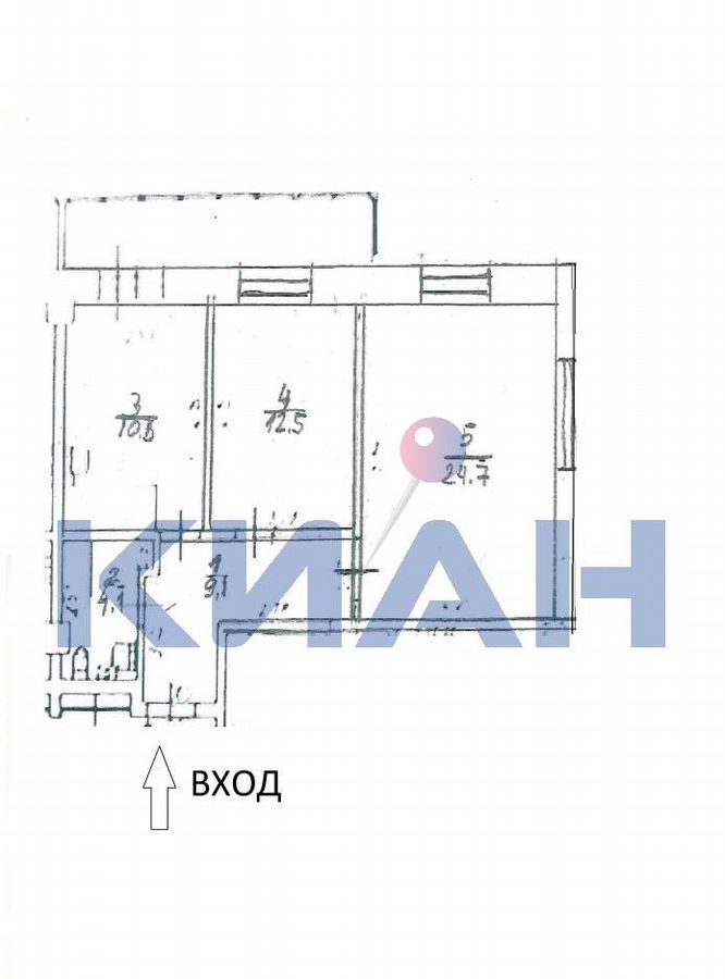 квартира г Красноярск р-н Центральный ул Караульная 39/4 фото 10