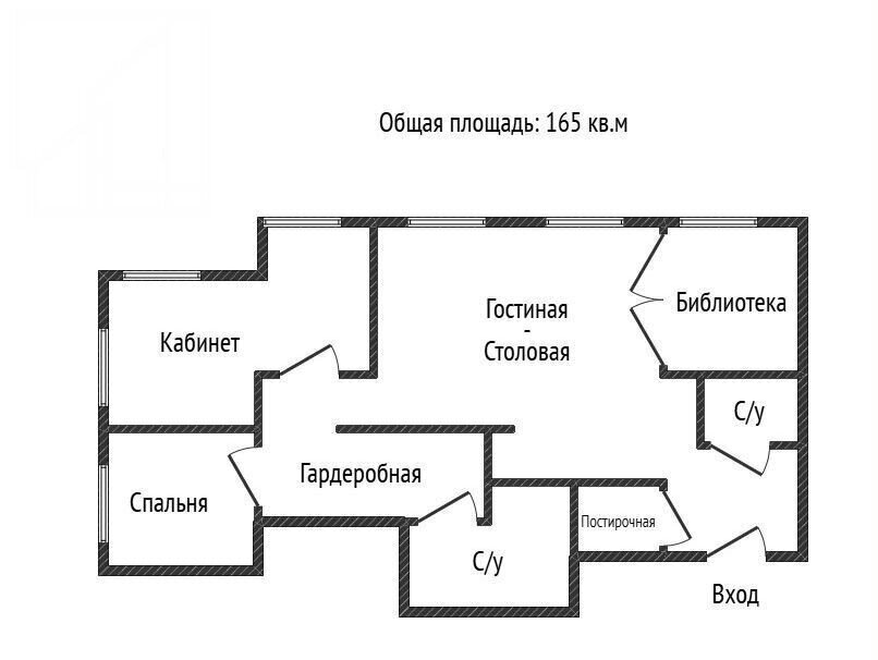 квартира г Москва метро Тверская пер Козихинский М. 7 муниципальный округ Пресненский фото 25