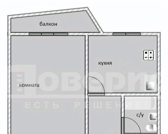 квартира г Омск р-н Октябрьский пр-кт Космический 97в Октябрьский АО фото 17