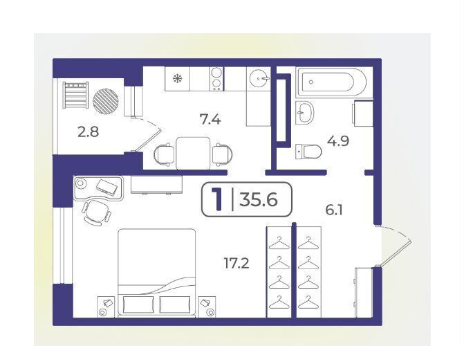 квартира г Тюмень р-н Ленинский ул Дамбовская 29 корп. 2 фото 2