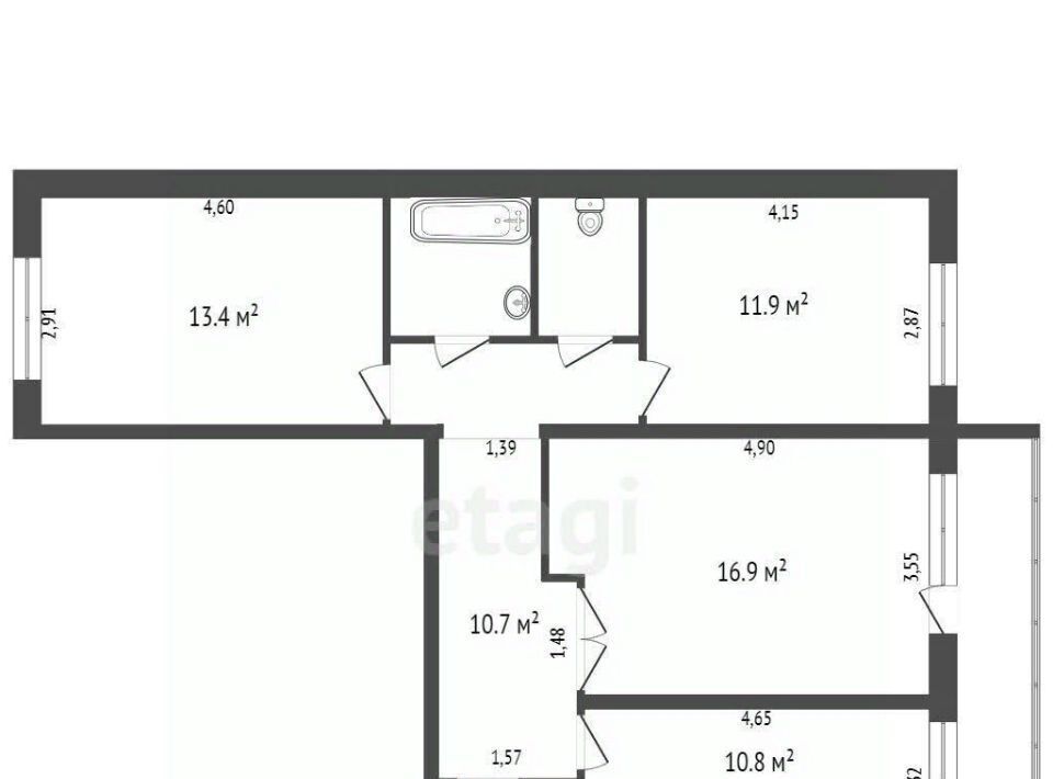 квартира г Обнинск ул Аксенова 12 фото 25