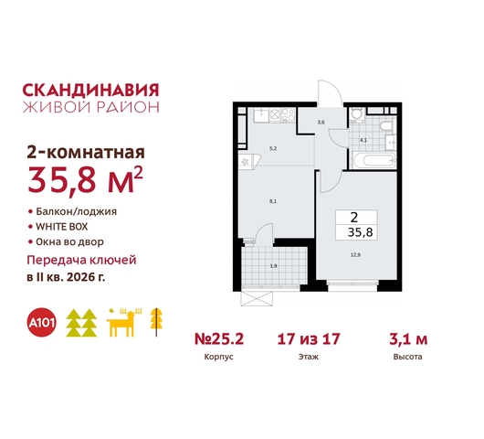 б-р Скандинавский 25/2 жилой район «Скандинавия» Сосенское, Бутово фото